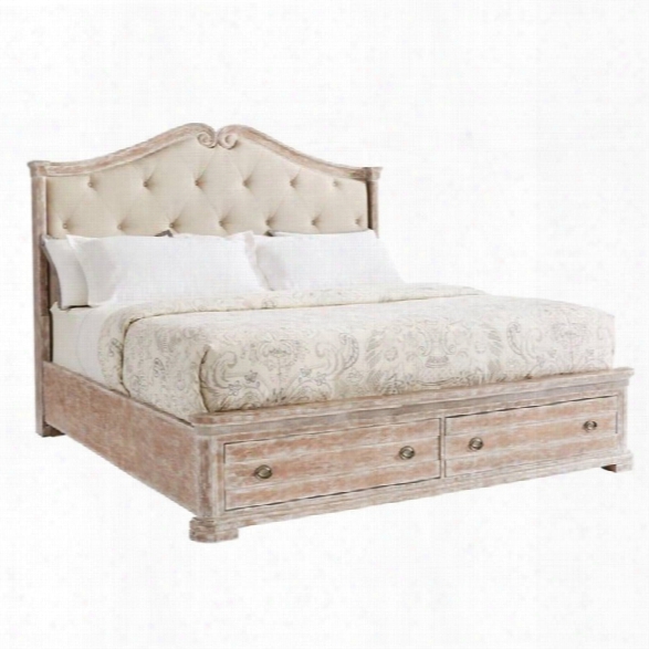 Juniper Dell Upholstered Storage Bed Queen English Clay