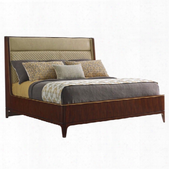 Lexington Take Five Empire Upholstered California King Platform Bed In Ivory