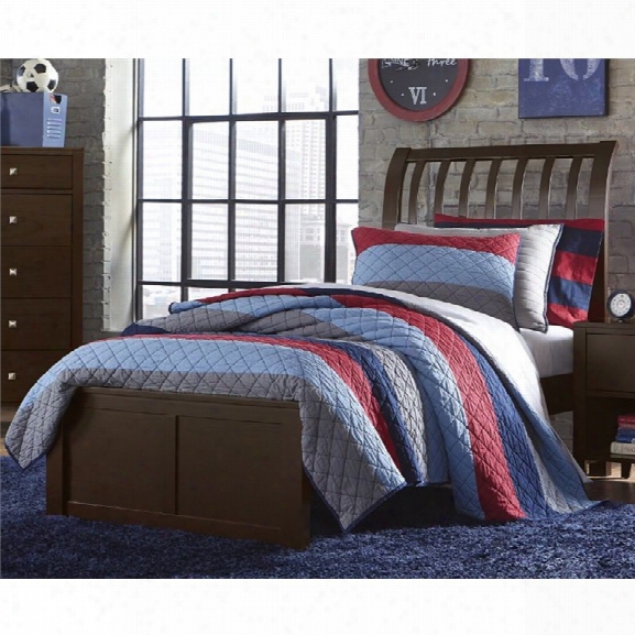 Ne Kids Pulse Full Sleigh Bed In Chocolate