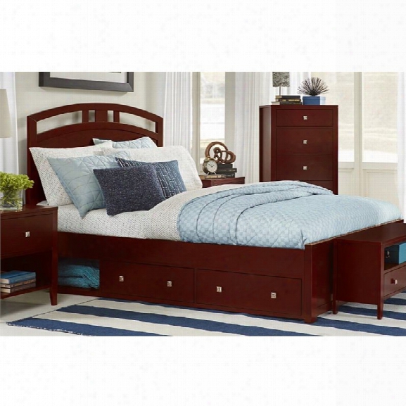 Ne Kids Pulse King Storage Bed In Cherry