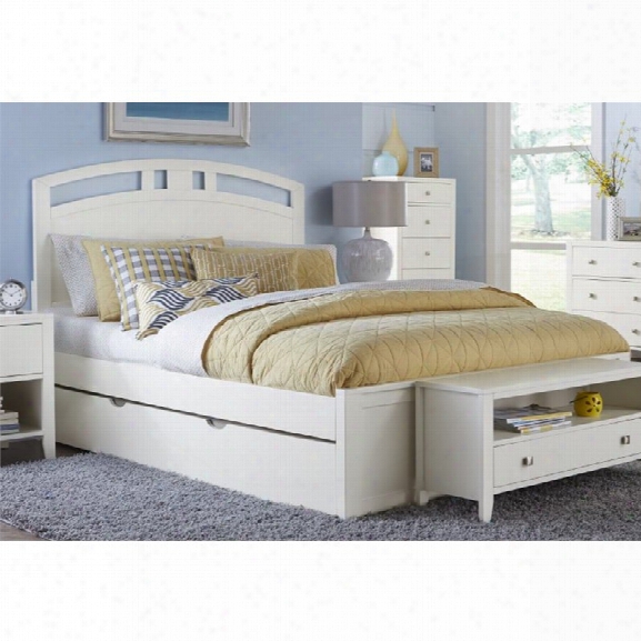 Ne Kids Pulse Queen Panel Bed With Trundle In White