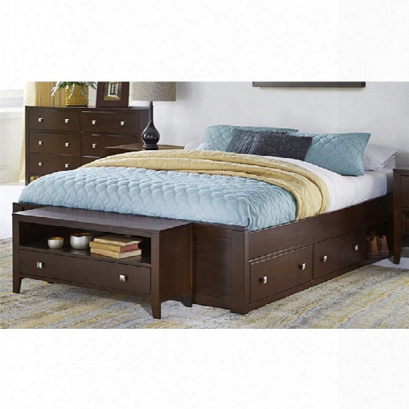 Ne Kids Pulse Queen Storage Platform Bed In Chocolate