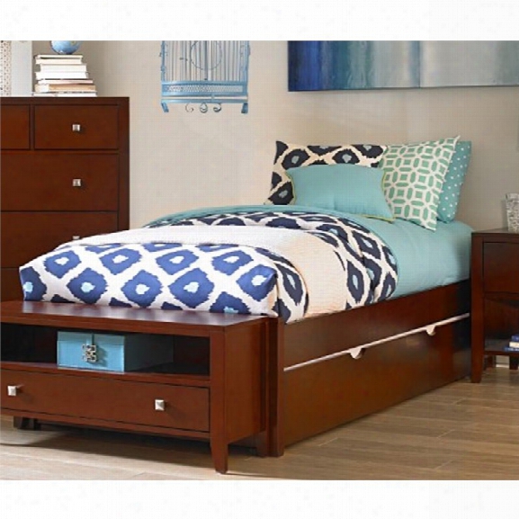 Ne Kids Pulse Twin Platform Bed With Trundle In Cherry