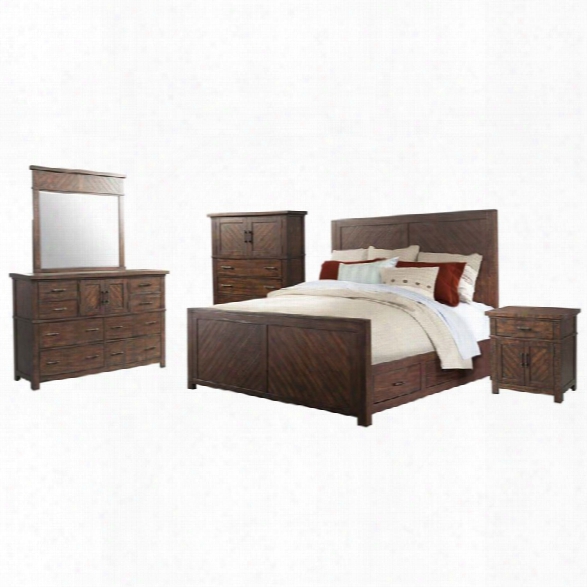 Picket House Furnishings Dex 5 Piece King Platform Storage Bedroom Set
