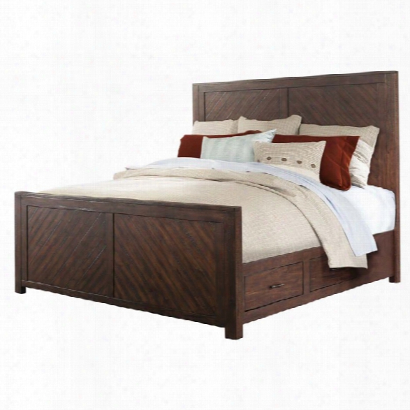 Picket House Furnishings Dex King Platform Storage Bed In Walnut