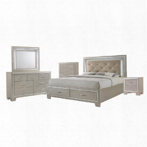 Picket House Furnishings Glamour 5 Piece King Storage Bedroom Set