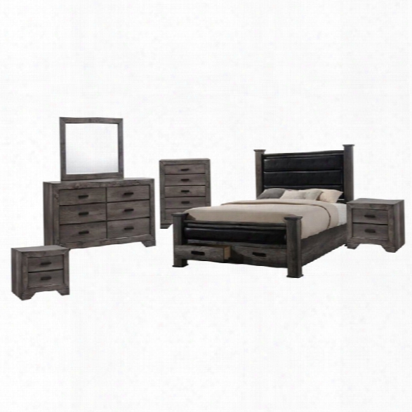 Picket House Furnishings Grayson 6 Piece Queen Poster Bedroom Set