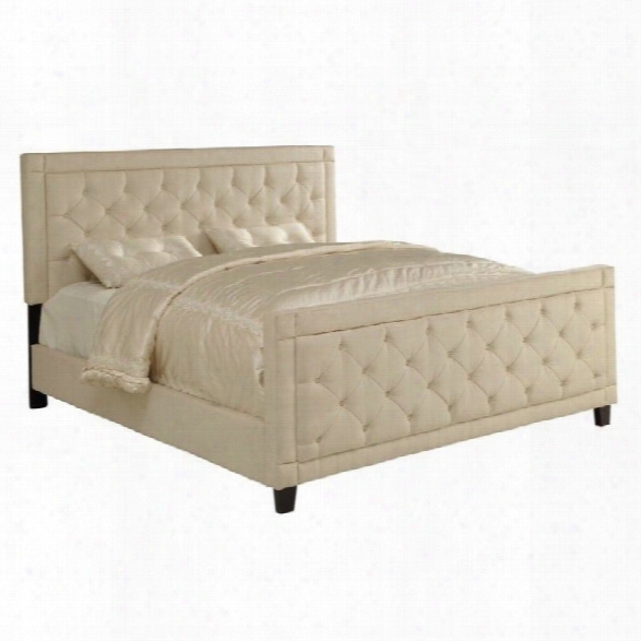 Pri Upholstered Panel Queen Bed In Nusilk Oyster