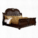 Furniture of America Strout King Bed in Brown Cherry