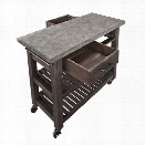 Home Styles Concrete Chic Kitchen Cart