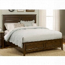 Liberty Furniture Laurel Creek King Storage Bed in Cinnamon