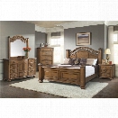 Picket House Furnishings Barrow 6 Piece King Bedroom Set in Oak