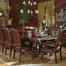 Steve Silver Company Antoinette Extension Dining Table in Cherry and Mahogany Finish