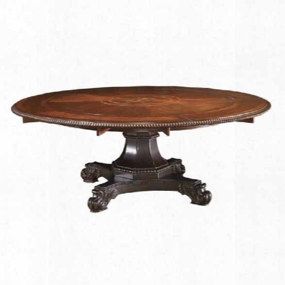 Tommy Bahama Home Kingstown Bonaire Round Formal Dining Table In Cassis Finish