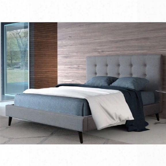 Zuo Modernity Upholstered King Bed In Gray