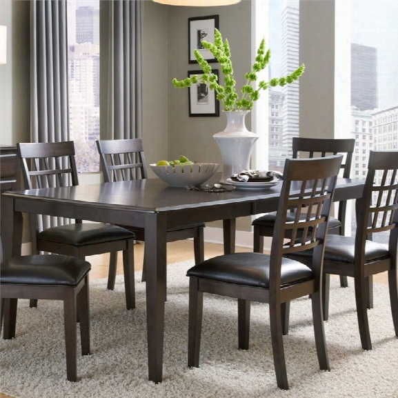 A-america Bristol Point Extendable Dining Table In Warm Gray