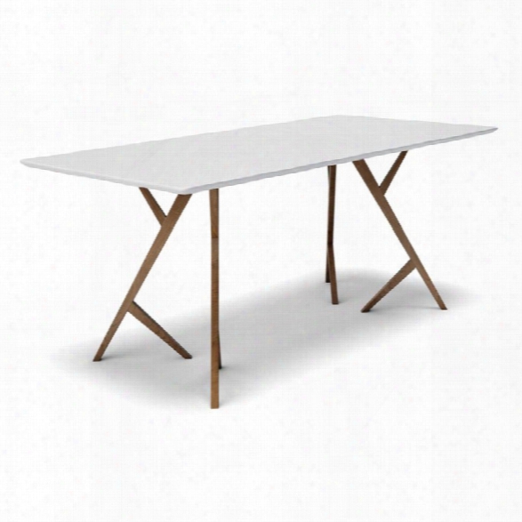 Aeon Furniture Lene Dining Table In White And Ash