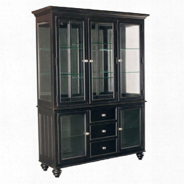 American Drew Camden Black China Cabinet