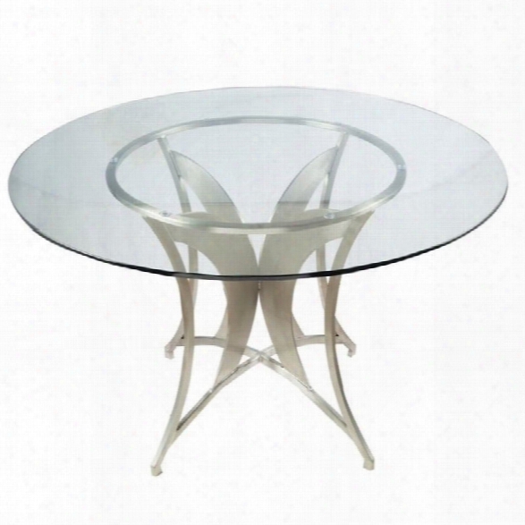 Armen Living Drake Glass Dining Table