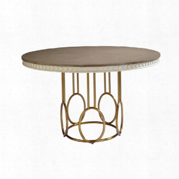 Coastal Living Oasis-venice Beach Round Dining Table In Oyster