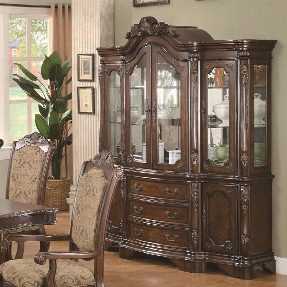 Coaster Andrea China Cabinet In Warm Brown