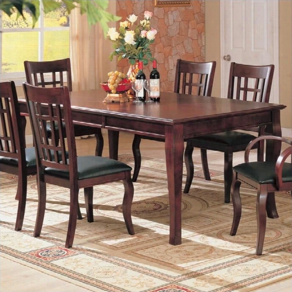 Coaster Newhouse Rectangular Dining Table In Cherry Finish