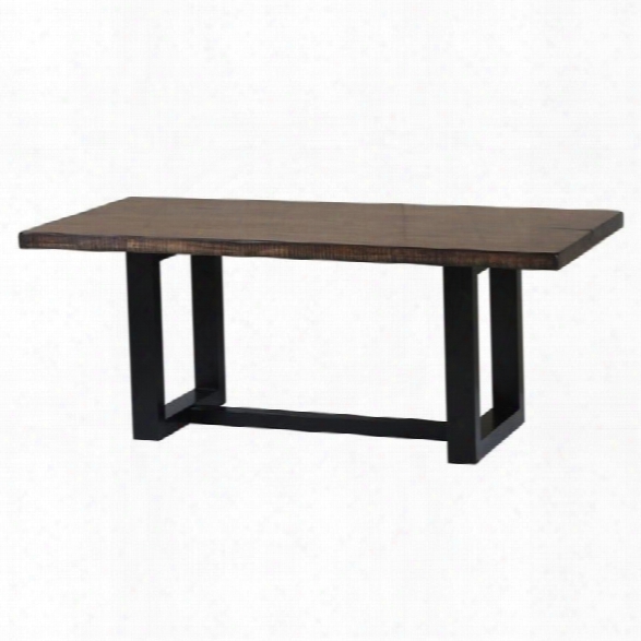 Coaster Westbrook Casual Rustic Dining Table In Brown Black