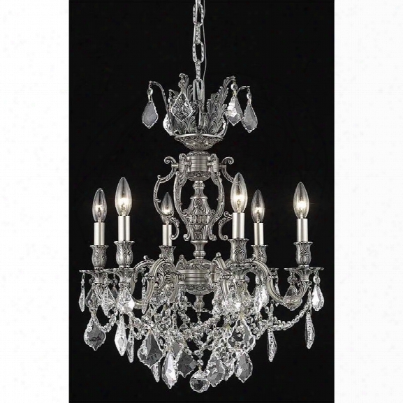 Elegant Lighting Marseille 20 6 Light Elements Crystal Chandelier