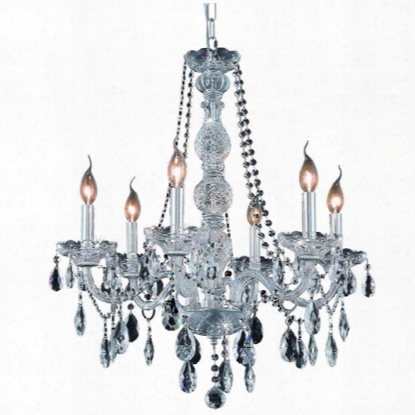 Elegant Lighting Verona 24 6 Light Elements Crystal Chandelier