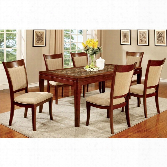 Furniture Of America Arlington Extendable Dining Table In Dark Oak