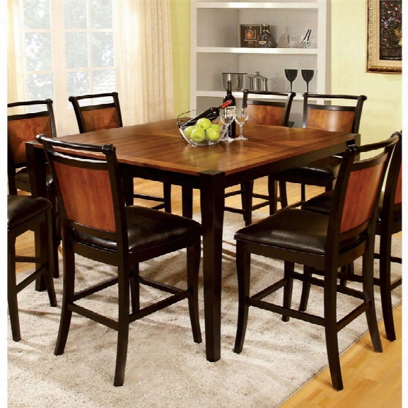 Furniture Of America Balon Square Counter Height Dining Table