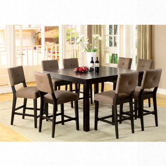 Furniture Of America Bruce Extendable Counter Height Dining Table