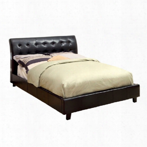 Furniture Of America Junnie King Tufted Upholstered Bed In Espresso