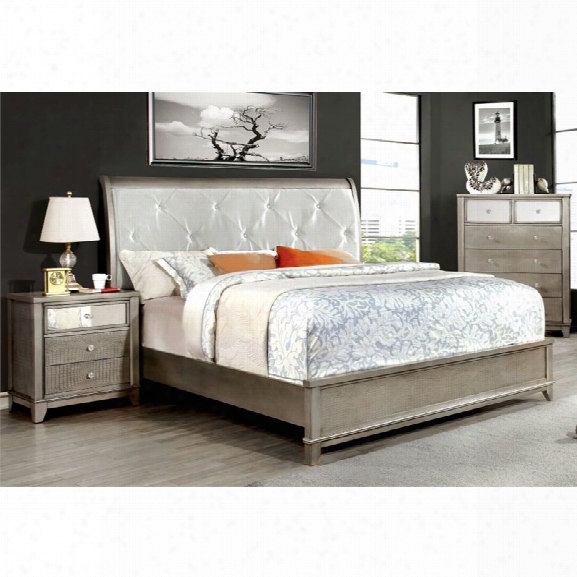 Furniture Of America Lilliane 3 Piece Sleigh California King Bedroom Set