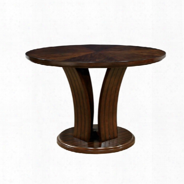 Furniture Of America Luba Counter Height Round Dining Table