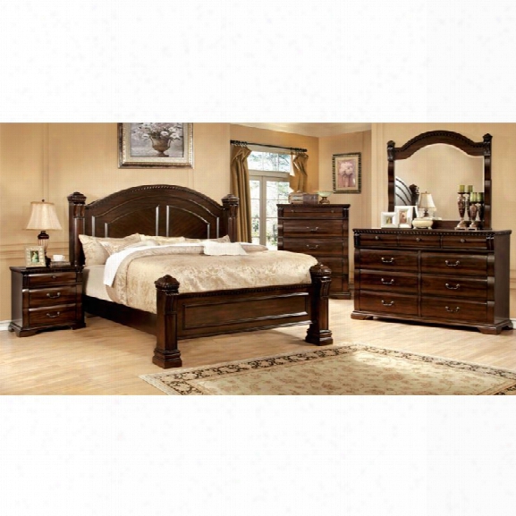 Furniture Of America Oulette 4 Piece California King Bedroom Set