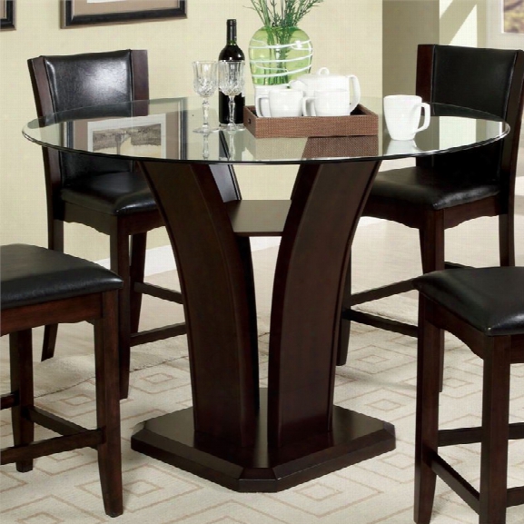 Furniture Of America Waverly Counter Height Dining Table