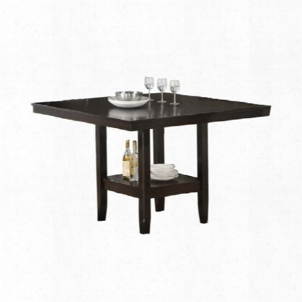 Hillsdale Tabacon Cappuccino Counter Height Gathering Dining Table In Cappuccino