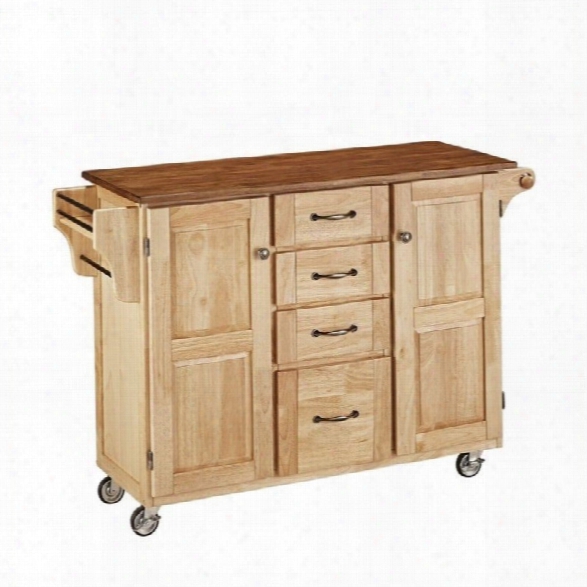 Home Styles Create-a-cart In Natural Finish With Oak Top