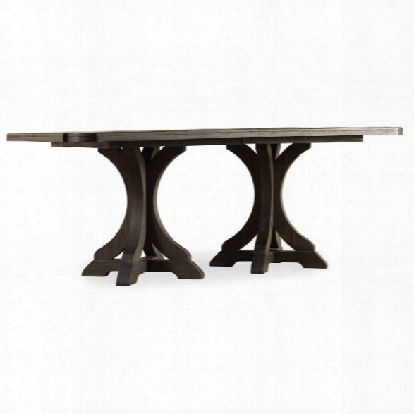 Hooker Furniture Corsica 79 Rectangular Pedestal Dining Table With 2 Leaves