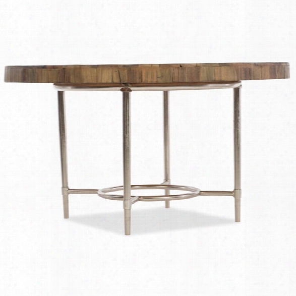 Hooker Furniture L'usine 54 Round Dining Table In Medium Wood