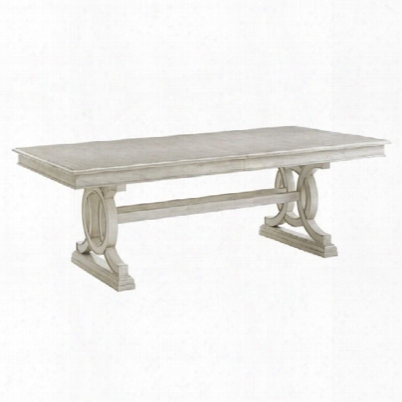 Lexington Oyster Bay Montauk Extendable Trestle Dining Table In Oyster