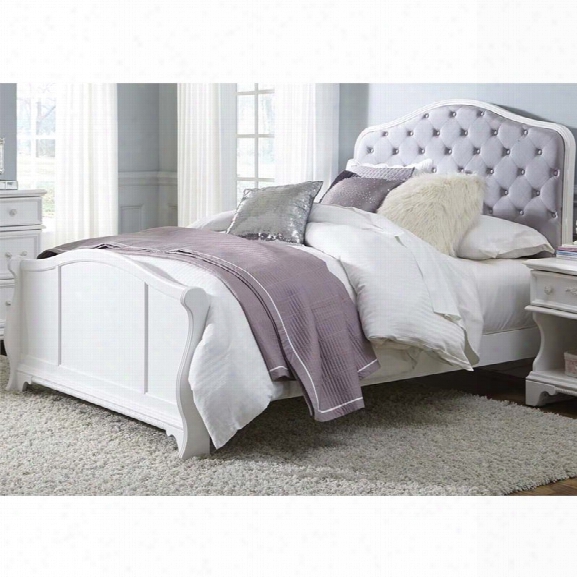 Liberty Furniture Arielle Upholstered Full Panel Bed In Antique White