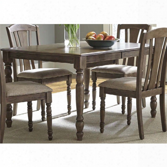 Liberty Furniture Candlewood Dining Table In Weather Gray