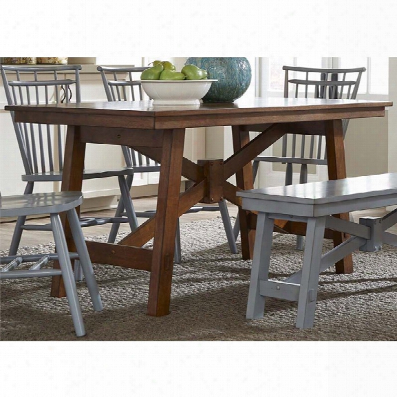 Liberty Furniture Creations Ii Dining Table In Tobacco