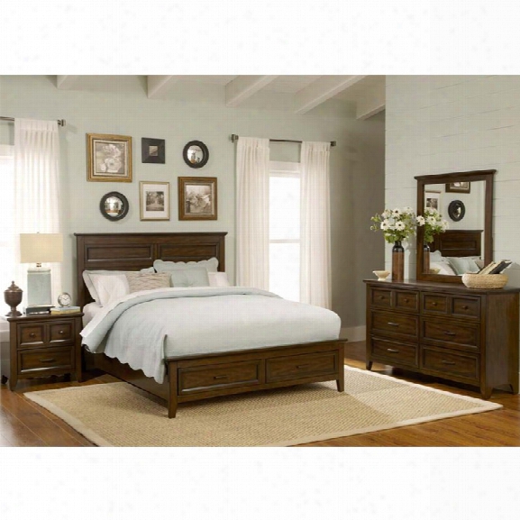 Liberty Furniture Laurel Creek 4 Piece Queen Storage Bedroom Set