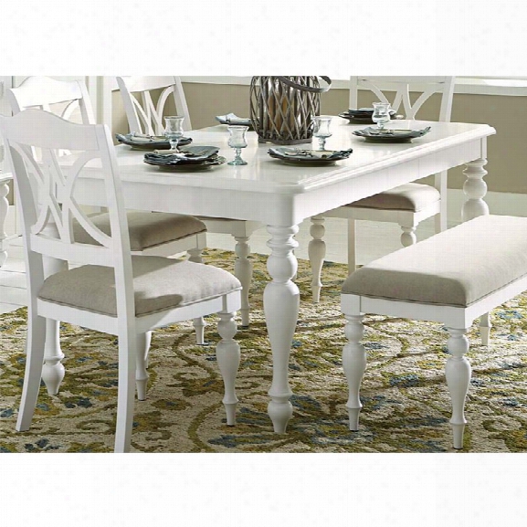 Liberty Furniture Summer House I Dining Table In Oyster White
