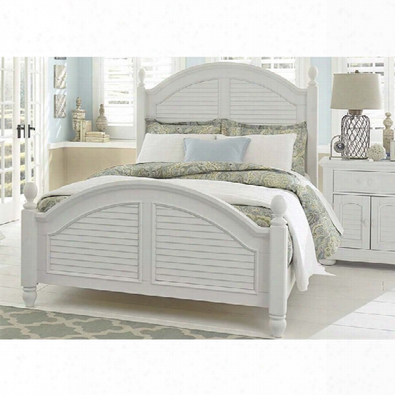 Liberty Furniture Summer House I King Poster Bed In Oyster White