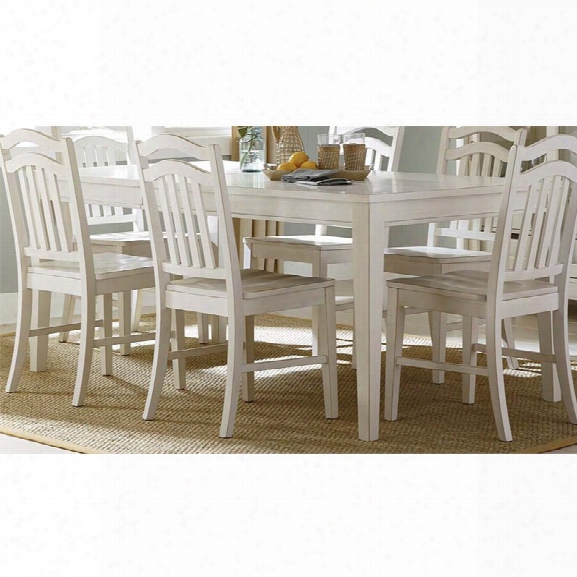 Liberty Furniture Summerhill Dining Table In Rubbed Linen White