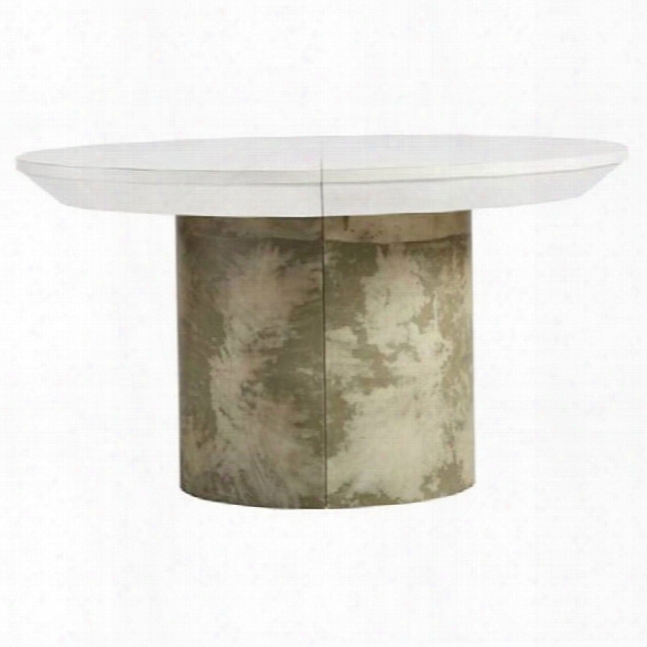 Maklaine 54 Round Dining Table In Finca White